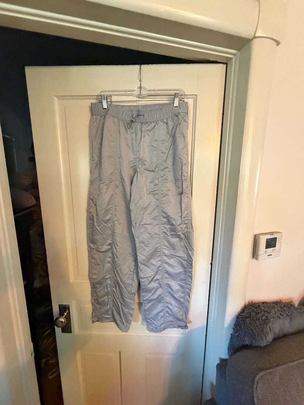Wild Fable Parachute Pants Size M Gray Drawstring Toggle Lightweight